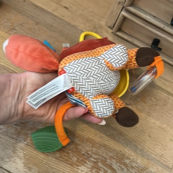 Skip Hop Fox Stroller Toy Rattle Teether Plush Bandana Sensory Activity - Picture 5 of 10
